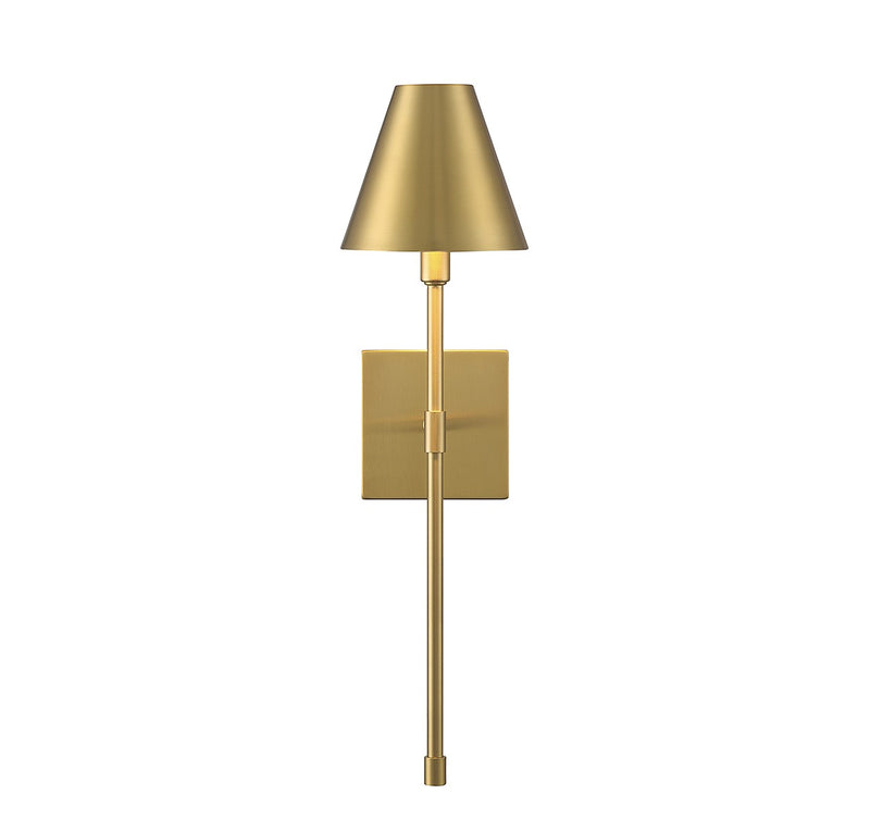 Savoy House 9-5201-1-322 One Light Wall Sconce, Warm Brass (3)
