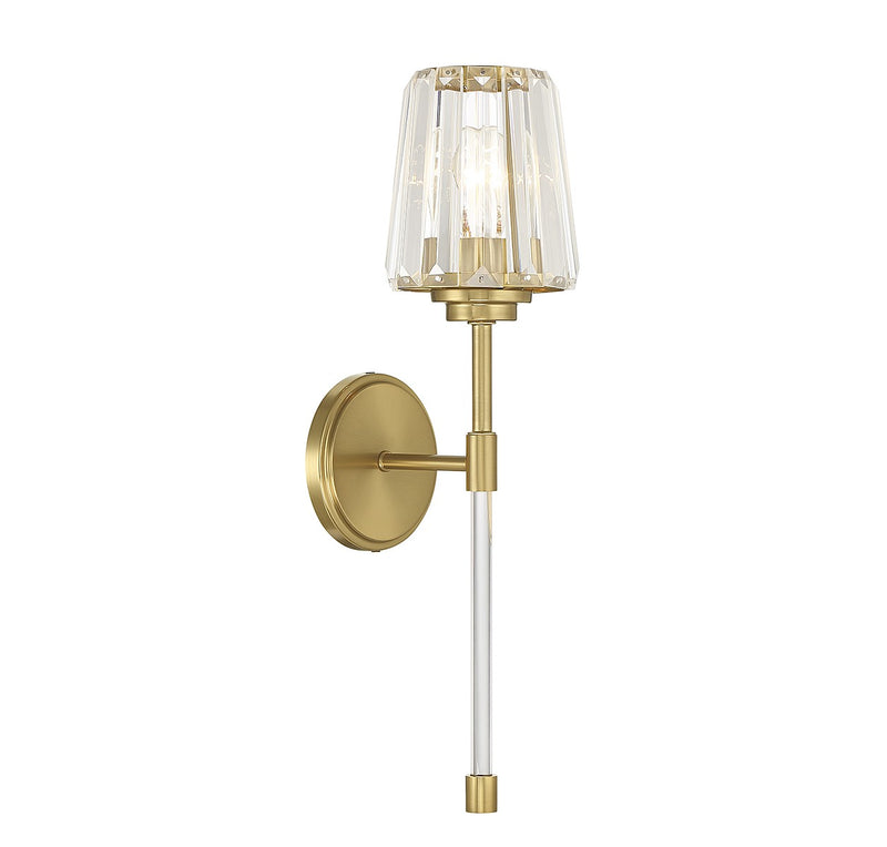 Savoy House 9-6001-1-322 One Light Wall Sconce, Warm Brass (4)