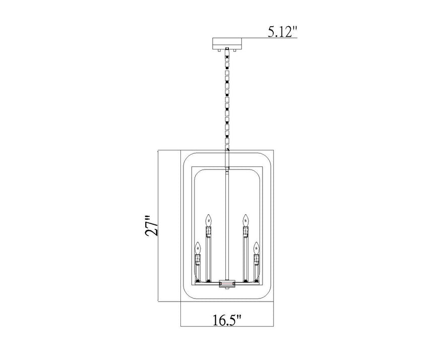 Z-Lite 3038-8MB Easton Eight Light Chandelier, Matte Black Alternate Image.jpg