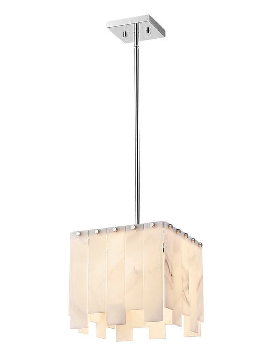 Z-Lite 345P12-PN Viviana One Light Pendant, Polished Nickel Alternate Image.jpg