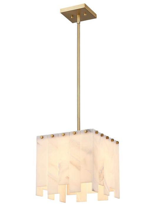 Z-Lite 345P12-RB Viviana One Light Pendant, Rubbed Brass Alternate Image.jpg