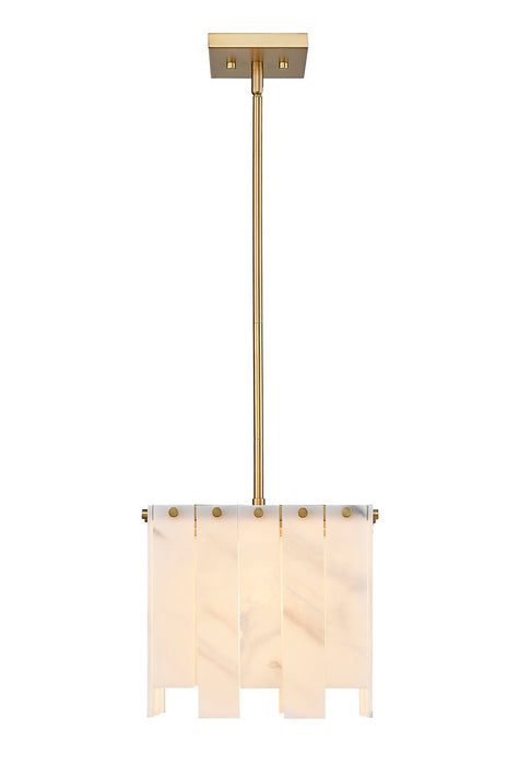 Z-Lite 345P12-RB Viviana One Light Pendant, Rubbed Brass Alternate Image 2.jpg