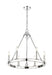 Z-Lite 482R-6PN Barclay Six Light Chandelier, Polished Nickel Alternate Image 2.jpg