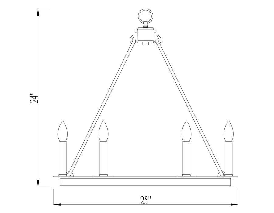 Z-Lite 482R-6PN Barclay Six Light Chandelier, Polished Nickel Alternate Image.jpg