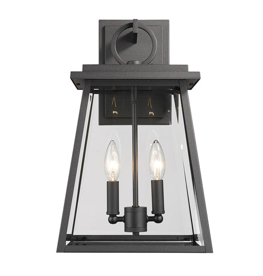 Z-Lite 521M-BK Broughton Two Light Outdoor Wall Sconce, Black Alternate Image.jpg