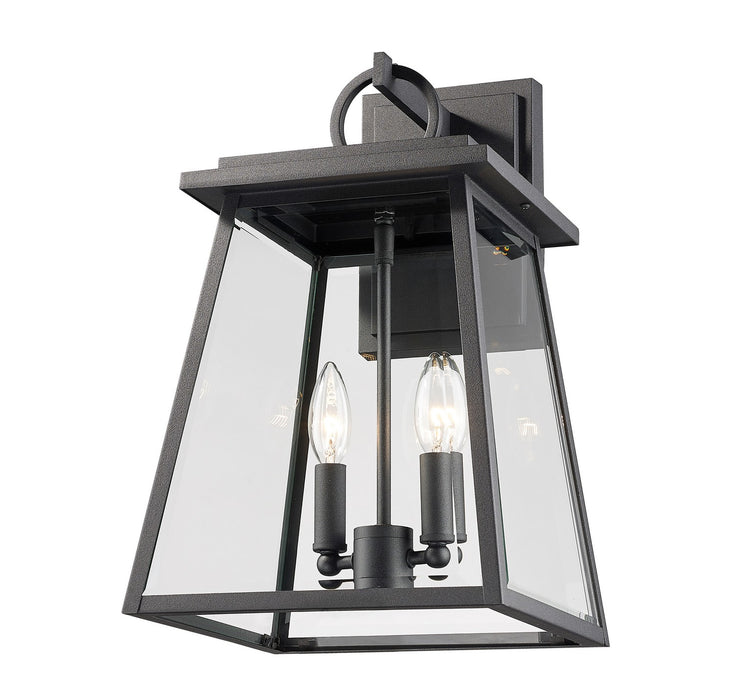 Z-Lite 521M-BK Broughton Two Light Outdoor Wall Sconce, Black Alternate Image 2.jpg