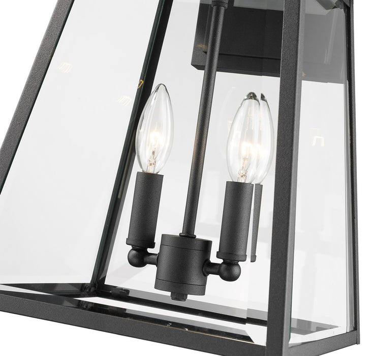 Z-Lite 521M-BK Broughton Two Light Outdoor Wall Sconce, Black Alternate Image 3.jpg