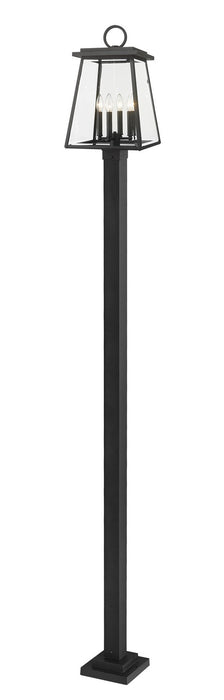 Z-Lite 521PHBS-536P-BK Broughton Four Light Outdoor Post Mount, Black Alternate Image 2.jpg