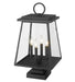 Z-Lite 521PHBS-SQPM-BK Broughton Four Light Outdoor Pier Mount, Black Alternate Image.jpg