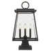 Z-Lite 521PHBS-SQPM-BK Broughton Four Light Outdoor Pier Mount, Black Alternate Image 2.jpg