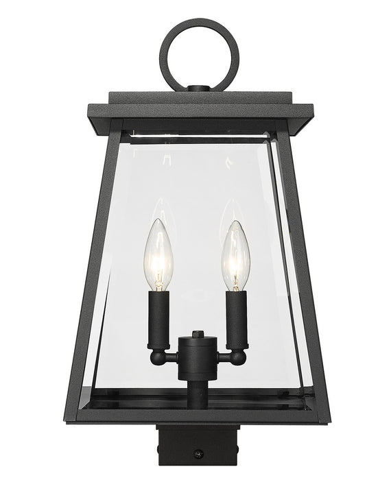 Z-Lite 521PHMS-BK Broughton Two Light Outdoor Post Mount, Black Alternate Image.jpg