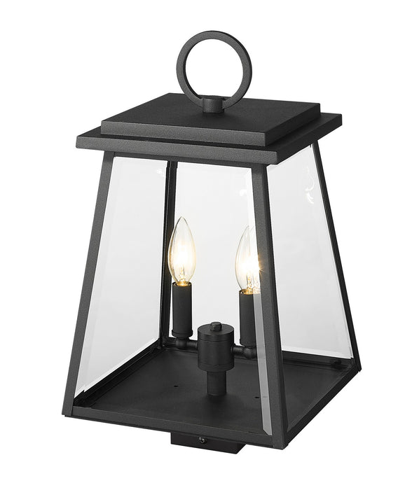 Z-Lite 521PHMS-BK Broughton Two Light Outdoor Post Mount, Black Alternate Image 2.jpg