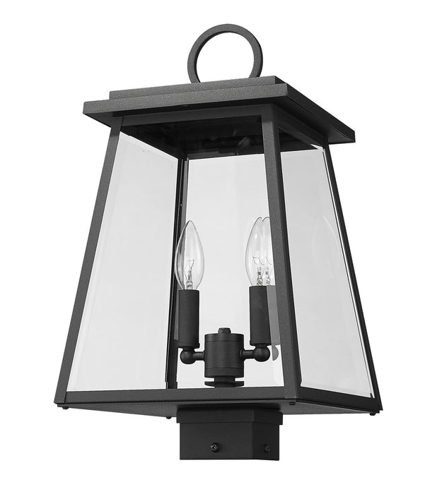 Z-Lite 521PHMS-BK Broughton Two Light Outdoor Post Mount, Black Alternate Image 3.jpg