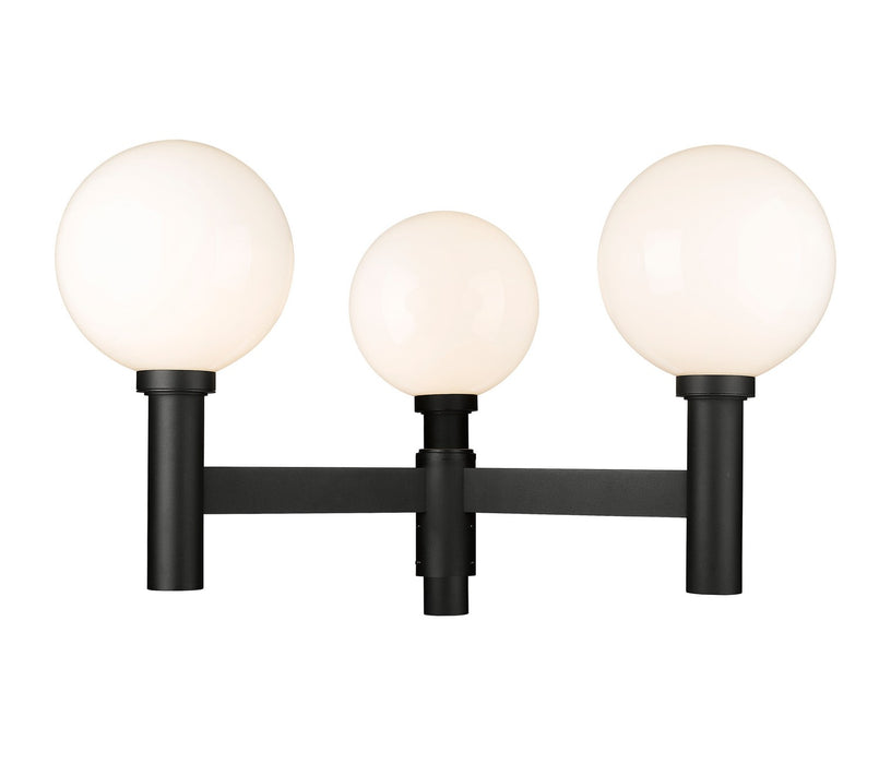 Z-Lite 597BP3-BK Laurent Three Light Outdoor Post Mount, Black Alternate Image.jpg