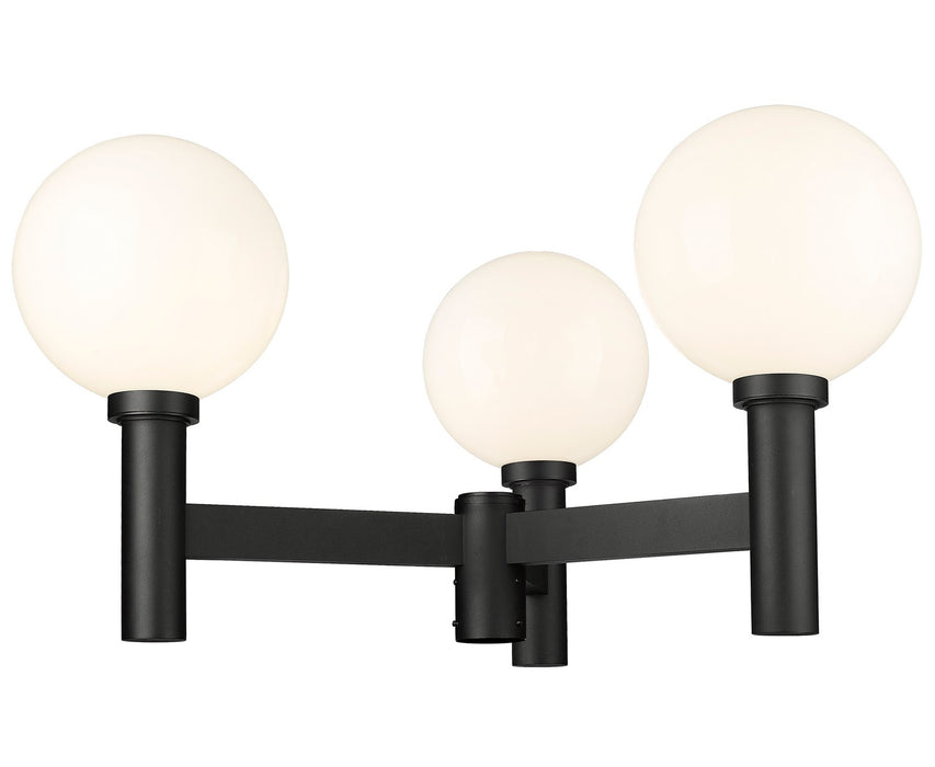 Z-Lite 597BP3-BK Laurent Three Light Outdoor Post Mount, Black Alternate Image 2.jpg