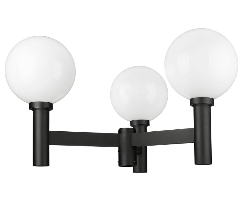 Z-Lite 597BP3-BK Laurent Three Light Outdoor Post Mount, Black Alternate Image 3.jpg