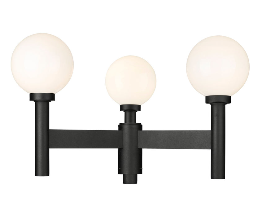 Z-Lite 597MP3-BK Laurent Three Light Outdoor Post Mount, Black Alternate Image.jpg