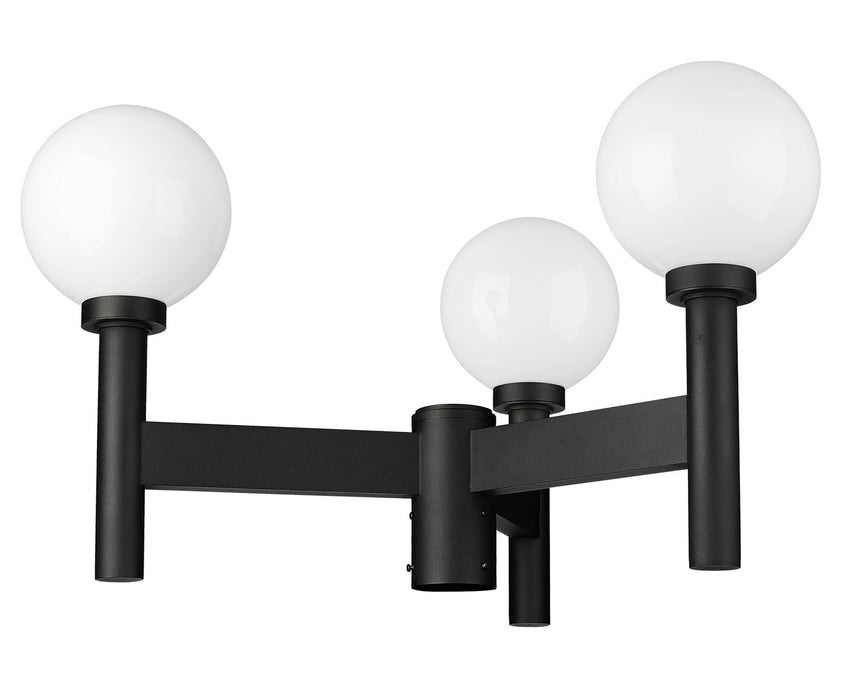 Z-Lite 597MP3-BK Laurent Three Light Outdoor Post Mount, Black Alternate Image 3.jpg