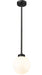 Z-Lite 597P8-BK Laurent One Light Outdoor Pendant, Black Alternate Image.jpg