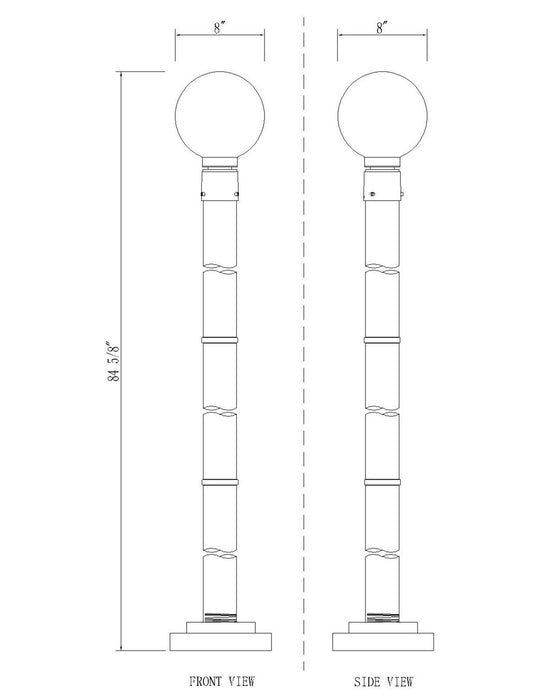 Z-Lite 597PHM-567P-BK Laurent One Light Outdoor Post Mount, Black Alternate Image.jpg