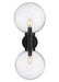 Z-Lite 599B2-BK Laurent Two Light Outdoor Wall Sconce, Black Alternate Image.jpg