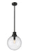 Z-Lite 599P12-BK Laurent One Light Outdoor Pendant, Black Alternate Image.jpg