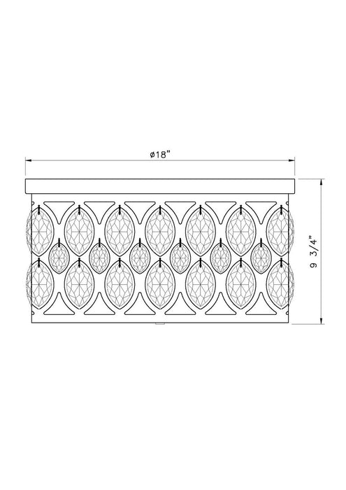 Z-Lite 6010F18HB Dealey Five Light Flush Mount, Heirloom Brass Alternate Image.jpg