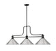 Z-Lite 725-3MB-BN15 Melange Three Light Island Pendant, Matte Black Alternate Image 2.jpg