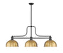 Z-Lite 725-3MB-D12HBR Melange Three Light Island Pendant, Matte Black Alternate Image.jpg