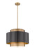 Z-Lite 739P24-BRZ-RB Harlech Three Light Pendant, Bronze / Rubbed Brass Alternate Image 2.jpg