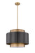 Z-Lite 739P24-BRZ-RB Harlech Three Light Pendant, Bronze / Rubbed Brass Alternate Image 3.jpg