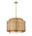 Z-Lite 739P32-RB Harlech Four Light Pendant, Rubbed Brass Alternate Image 2.jpg