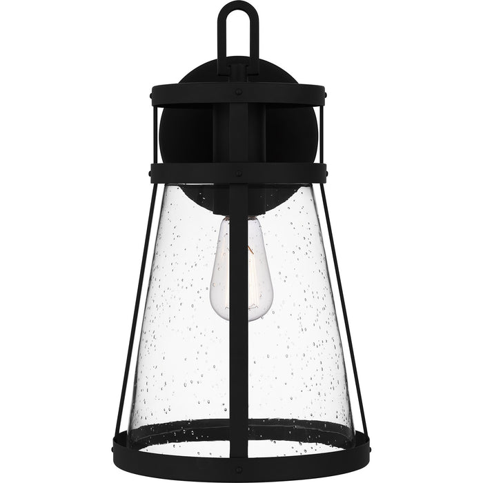 Quoizel BAB8409MBK Barber One Light Outdoor Wall Mount, Matte Black Alternate Image 2.jpg