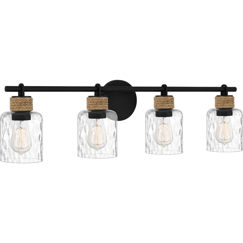Quoizel BTC8634MBK Baltic Four Light Bath, Matte Black Alternate Image 2.jpg