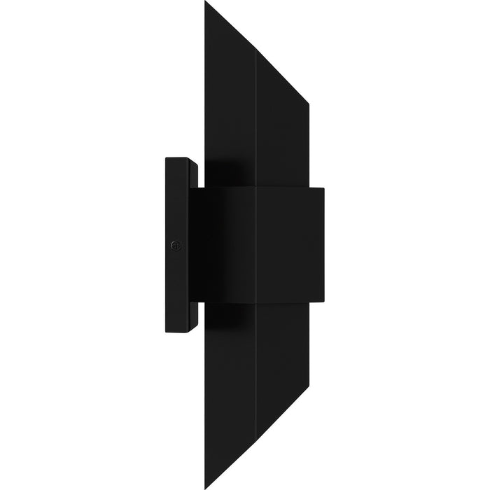 Quoizel CHS8307MBKG Chasm LED Outdoor Wall Mount, Matte Black Gold Alternate Image 3.jpg