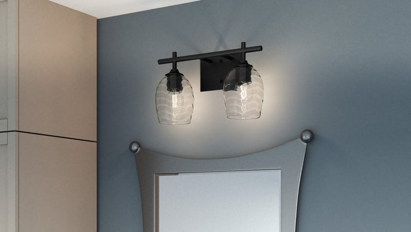 Quoizel LCY8615MBK Lucy Two Light Bath, Matte Black Alternate Image 6.jpg
