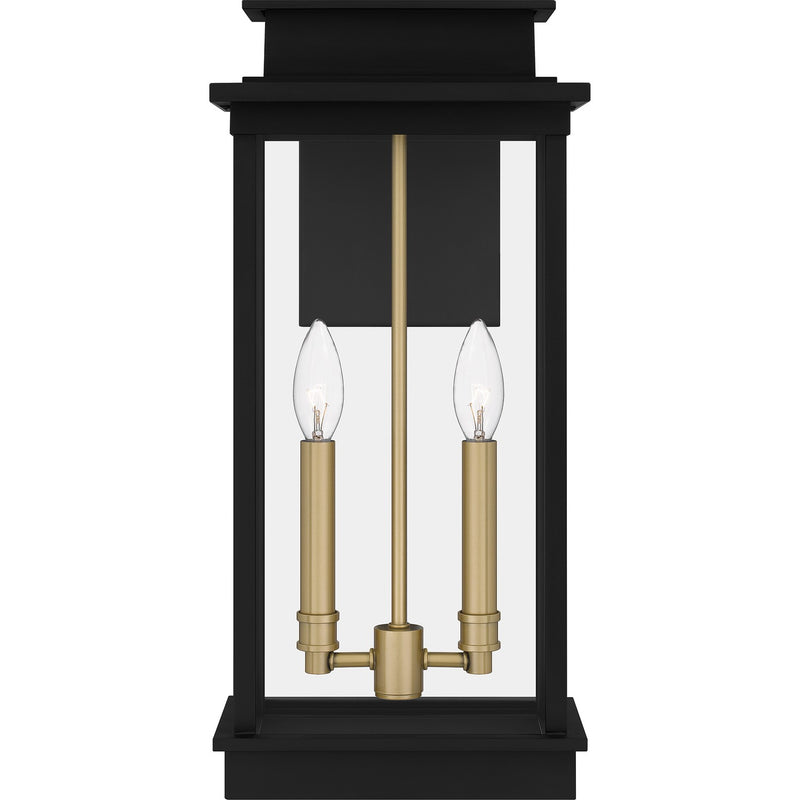 Quoizel NOE8409MBK Noelle Two Light Outdoor Wall Mount, Matte Black Alternate Image 2.jpg