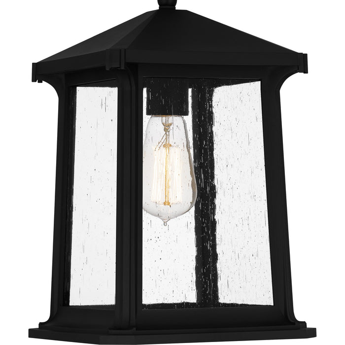 Quoizel SAT1909MBK Satterfield One Light Outdoor Hanging Lantern, Matte Black Alternate Image 4.jpg