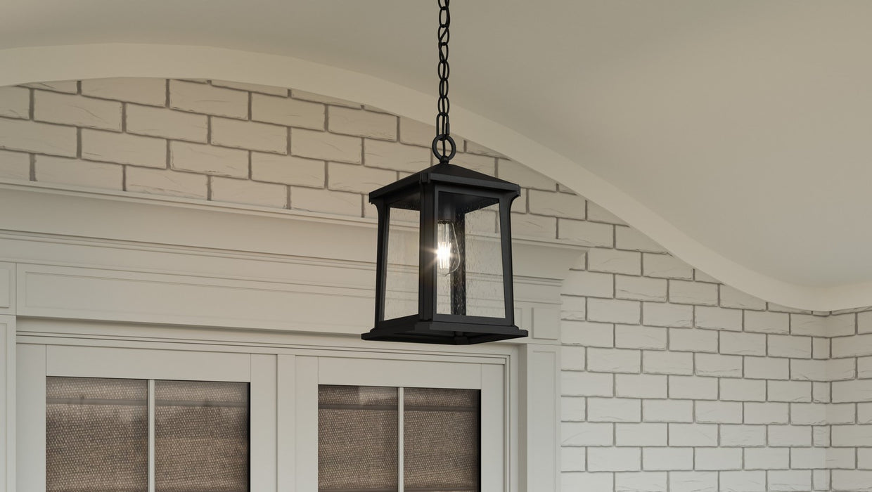 Quoizel SAT1909MBK Satterfield One Light Outdoor Hanging Lantern, Matte Black Alternate Image 6.jpg