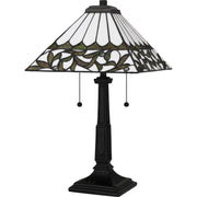 Quoizel TF16135MBK Tiffany Two Light Table Lamp, Matte Black Alternate Image.jpg