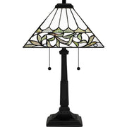 Quoizel TF16135MBK Tiffany Two Light Table Lamp, Matte Black Alternate Image 2.jpg
