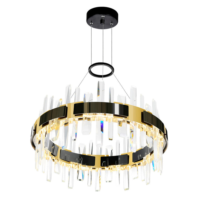 CWI Lighting 1592P24-612 Aya LED Chandelier Pearl Black & Titanium Gold Alt 1.jpg