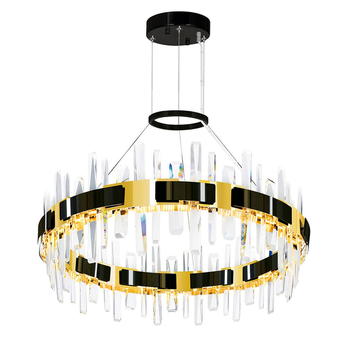 CWI Lighting 1592P32-612 Aya LED Chandelier Pearl Black & Titanium Gold Alt 1.jpg