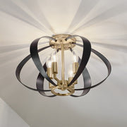 Kichler 52588CPZ Four Light Flush Mount, Champagne Bronze (6)