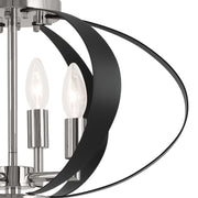 Kichler 52588PN Four Light Flush Mount, Polished Nickel (2)