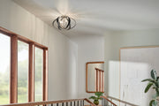 Kichler 52588PN Four Light Flush Mount, Polished Nickel (3)