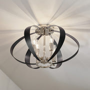 Kichler 52588PN Four Light Flush Mount, Polished Nickel (6)