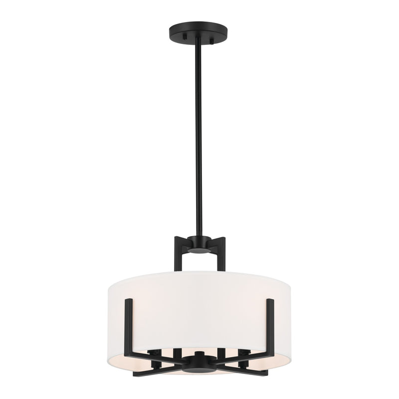 Kichler 52591BK Four Light Pendant/Semi Flush, Black (2)