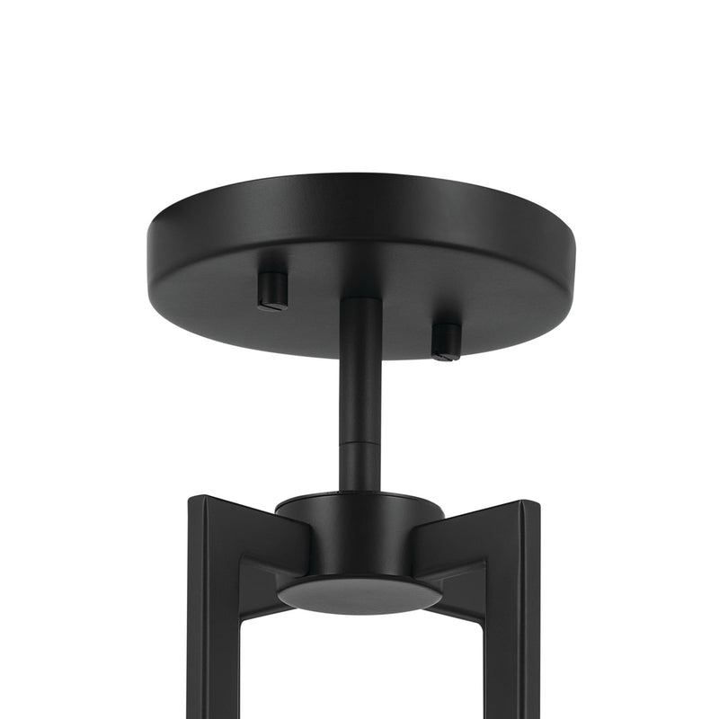 Kichler 52591BK Four Light Pendant/Semi Flush, Black (3)
