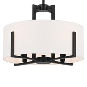 Kichler 52591BK Four Light Pendant/Semi Flush, Black (5)
